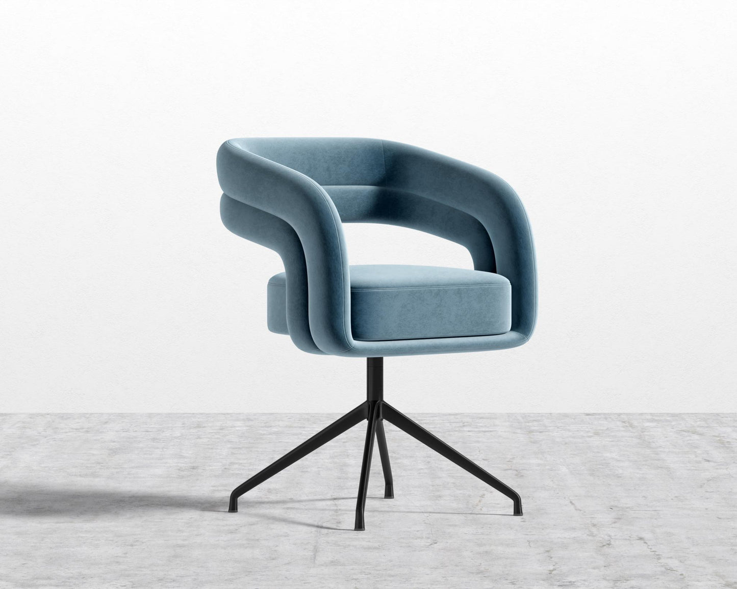 Mia Dining Chair - Black, Glides, Vintage Velvet - Solstice