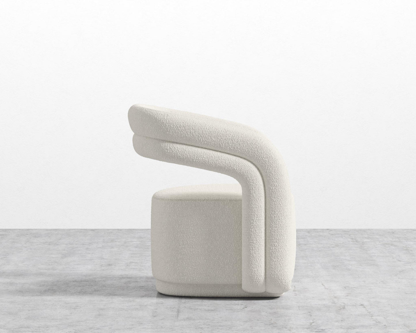 Mia Lounge Chair - Chatou Bouclé - Pearl