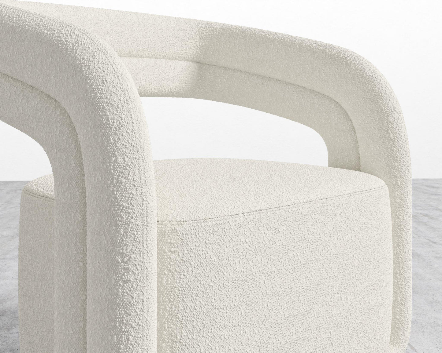 Mia Lounge Chair - Chatou Bouclé - Pearl