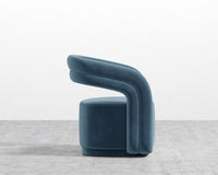 Mia Lounge Chair - Plush Velvet - Solstice