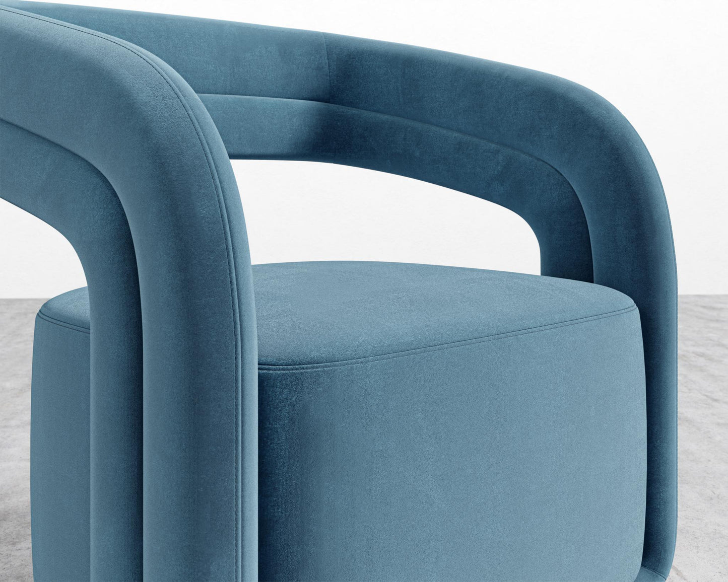 Mia Lounge Chair - Plush Velvet - Solstice