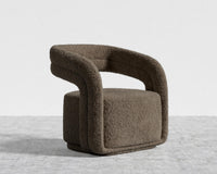 Mia Lounge Chair - Shearling - Espresso