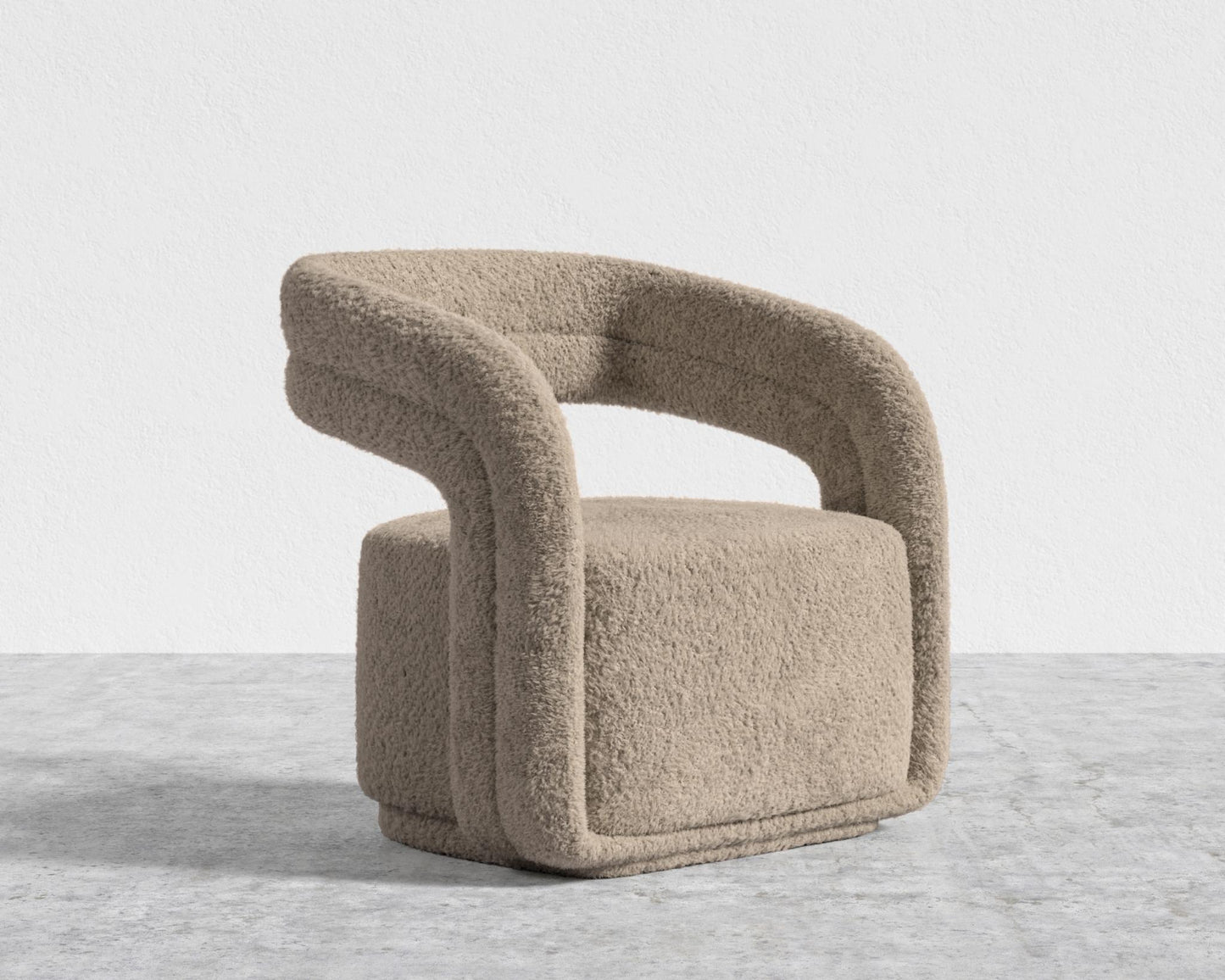 Mia Lounge Chair - Shearling - Fawn