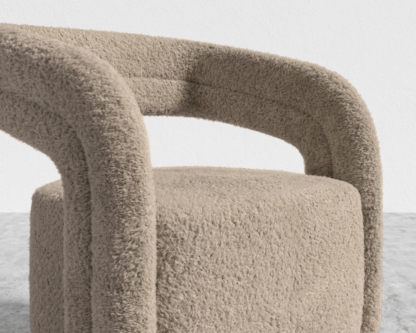 Mia Lounge Chair - Shearling - Fawn