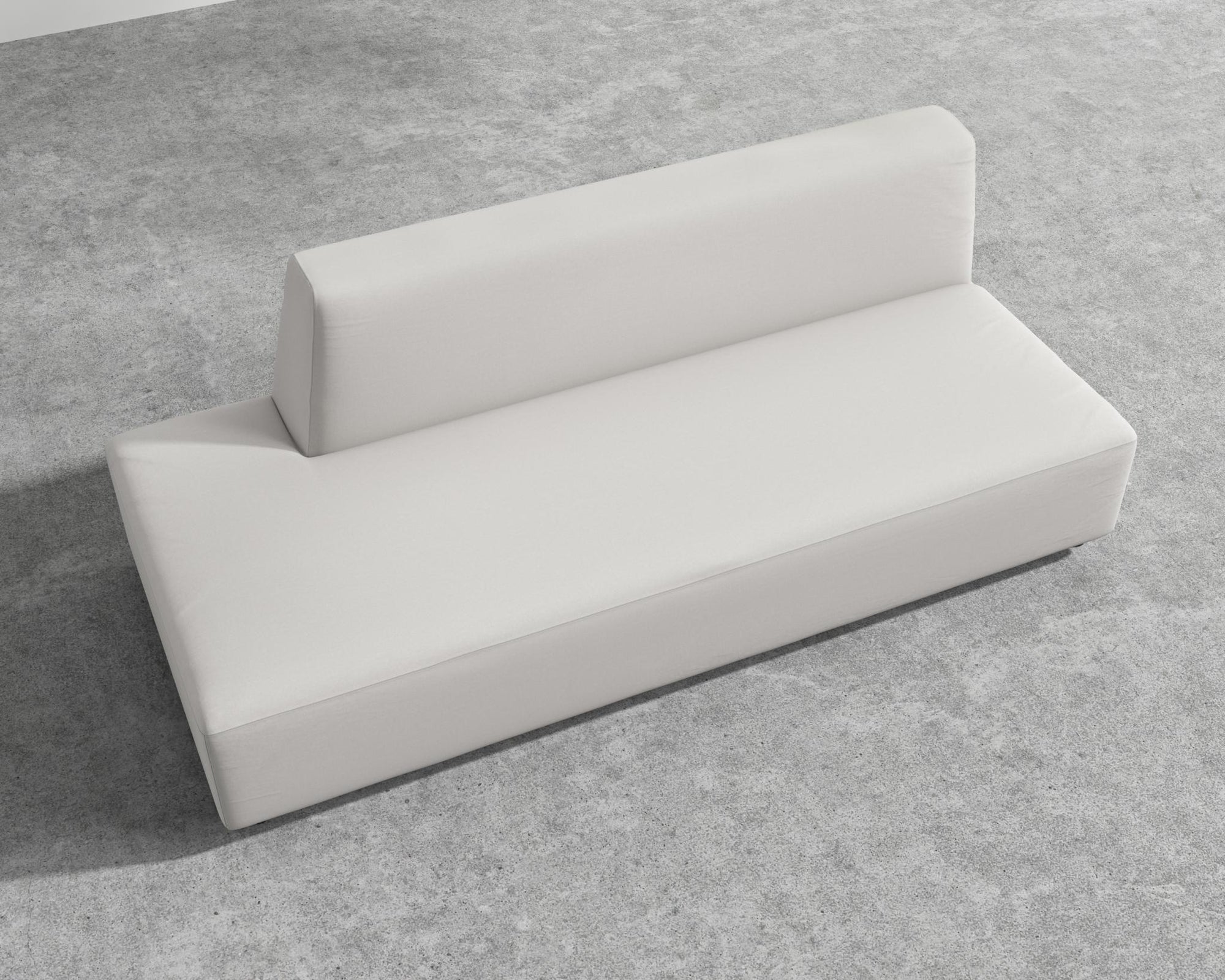 Mika Outdoor Armless Open Left 3 Seater - Outdoor Fabric - Palisades