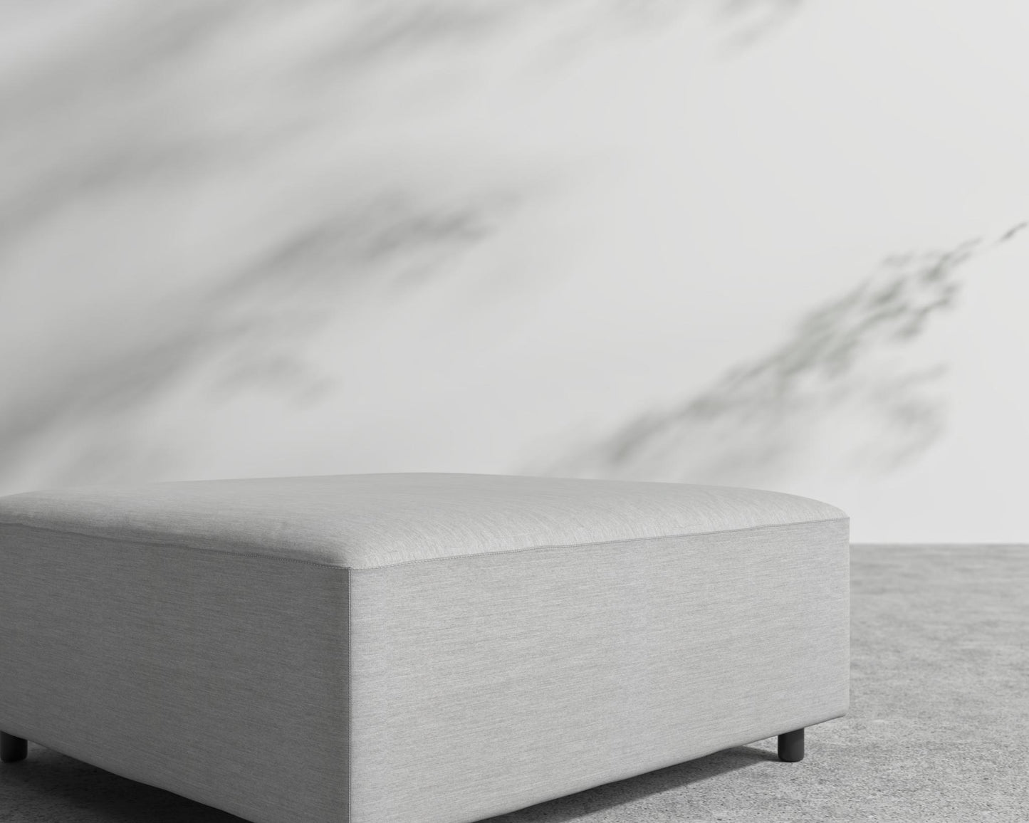 Mika Outdoor Ottoman - Outdoor Fabric - Encino