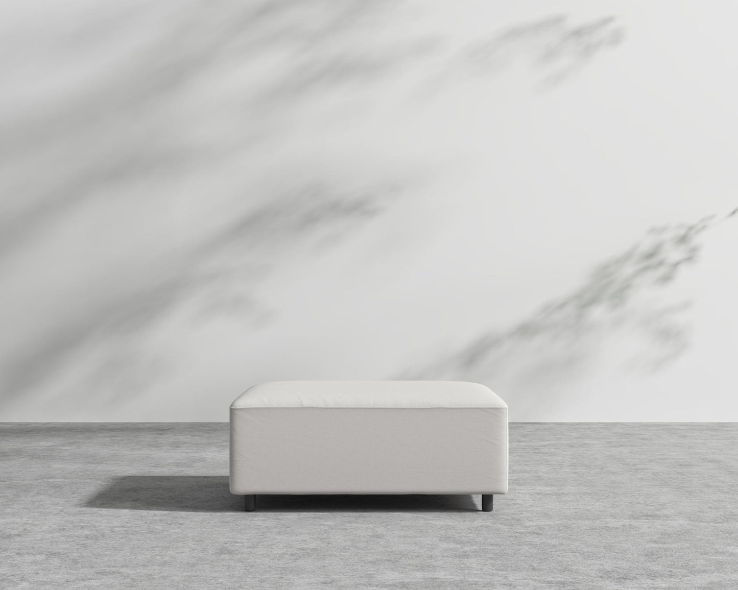 Mika Outdoor Ottoman - Outdoor Fabric - Palisades