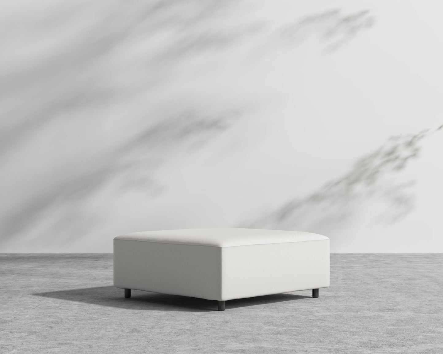 Mika Outdoor Ottoman - Outdoor Fabric - Palisades