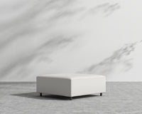 Mika Outdoor Ottoman - Outdoor Fabric - Palisades