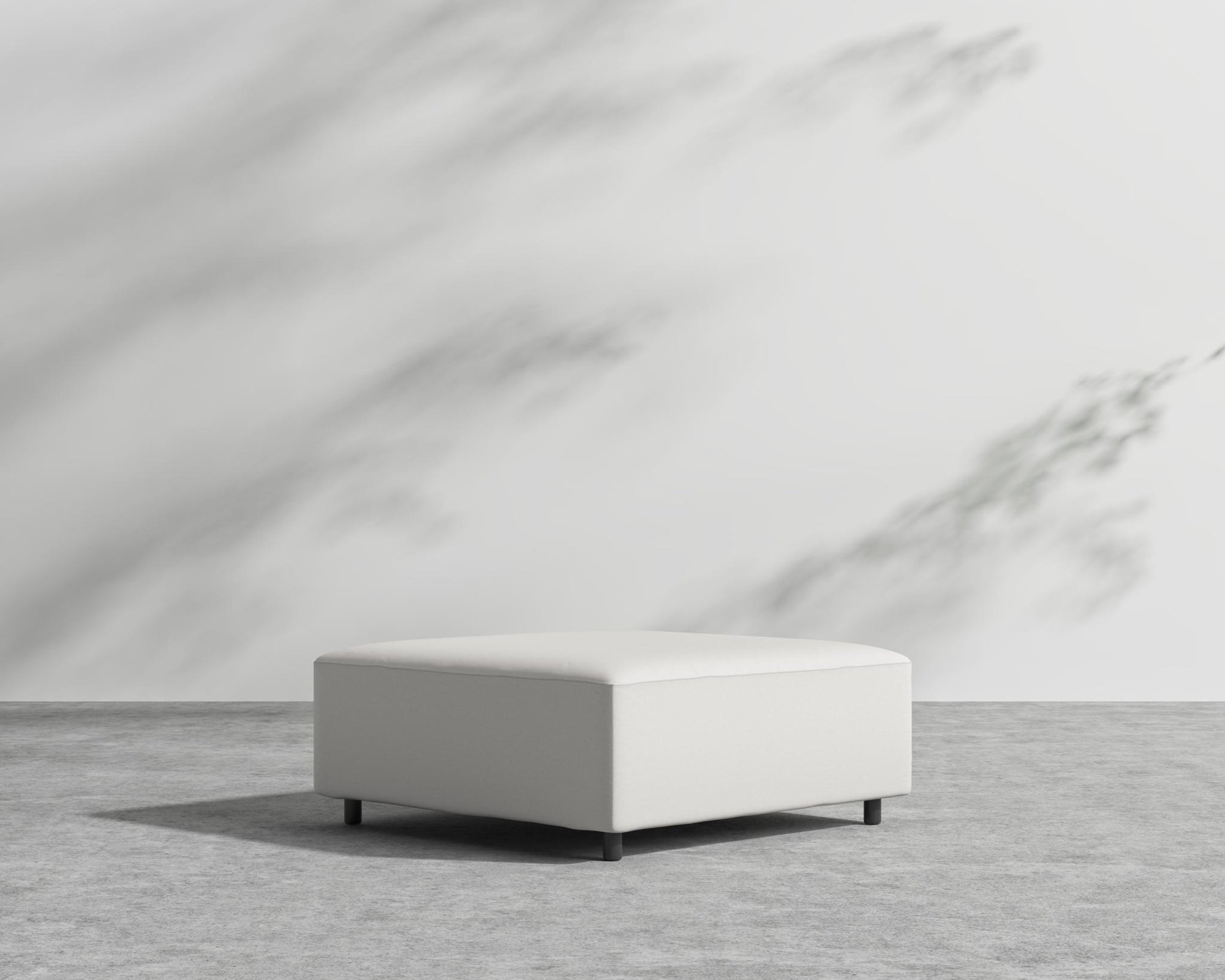 Mika Outdoor Ottoman - Outdoor Fabric - Palisades