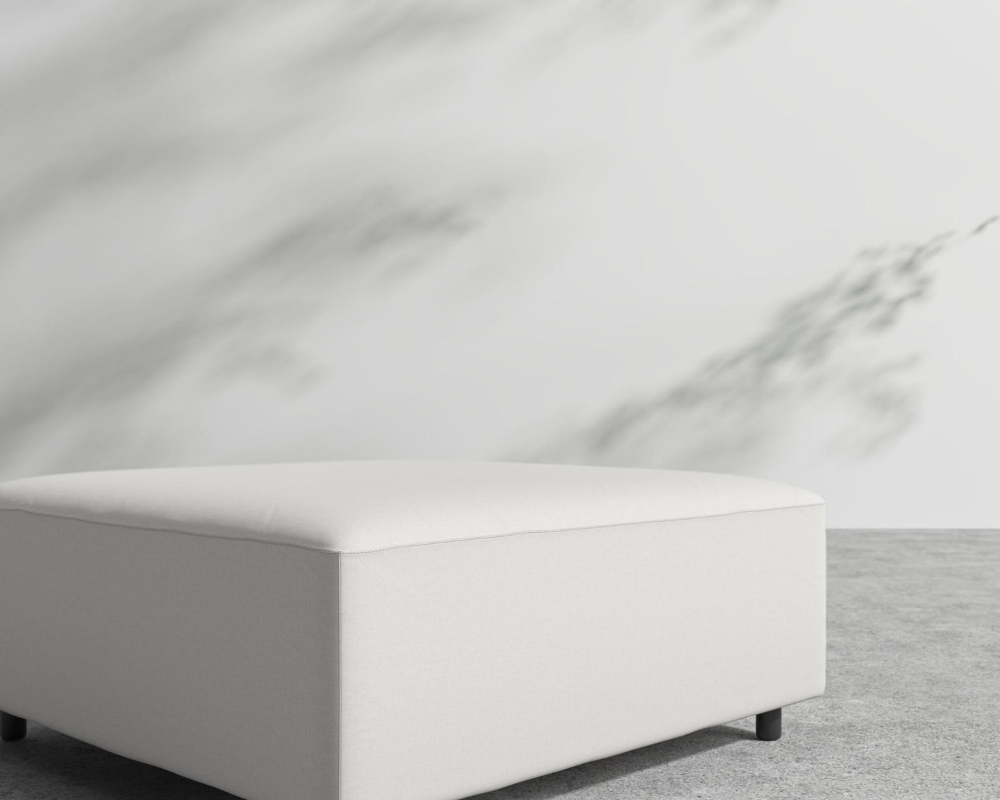 Mika Outdoor Ottoman - Outdoor Fabric - Palisades