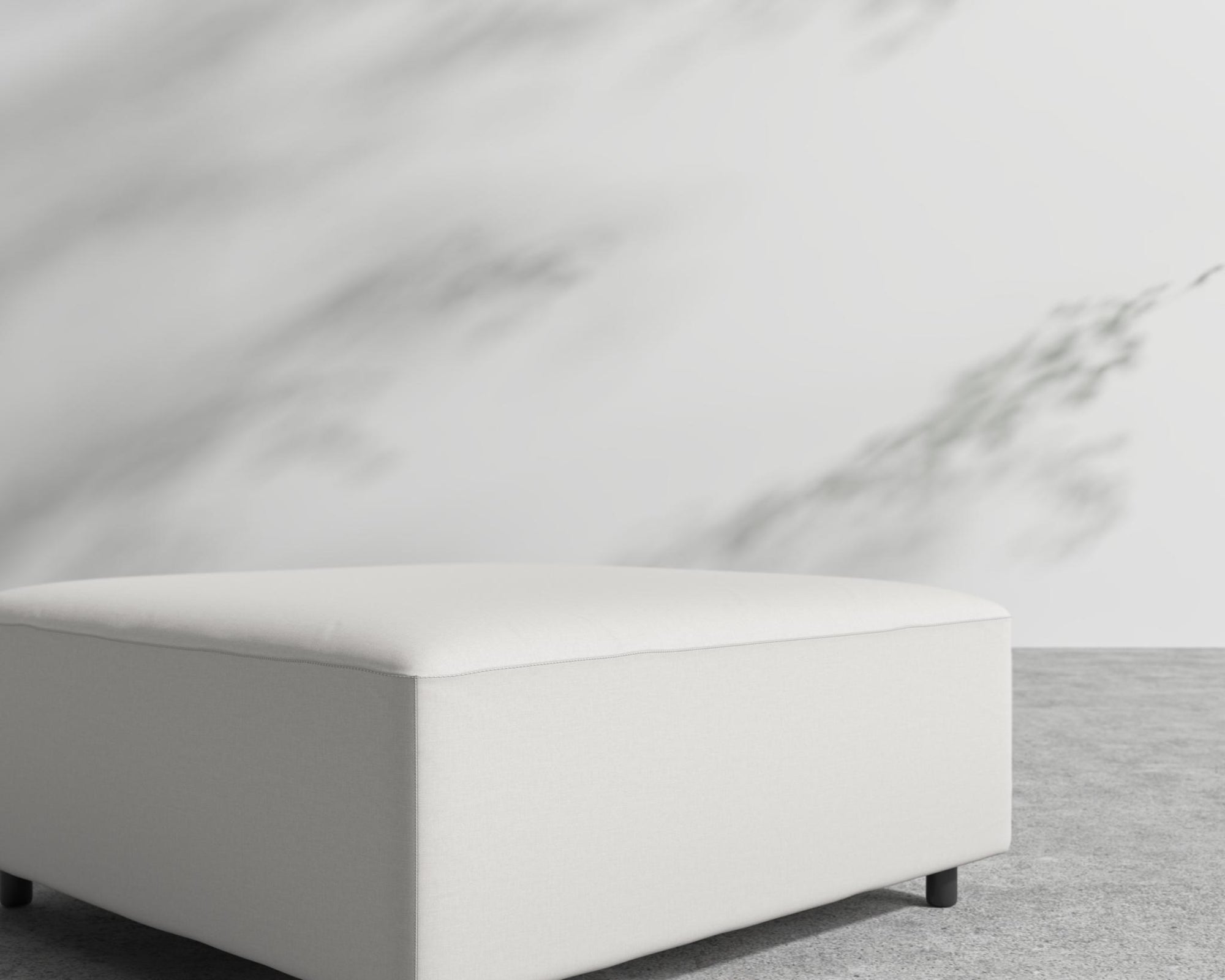 Mika Outdoor Ottoman - Outdoor Fabric - Palisades