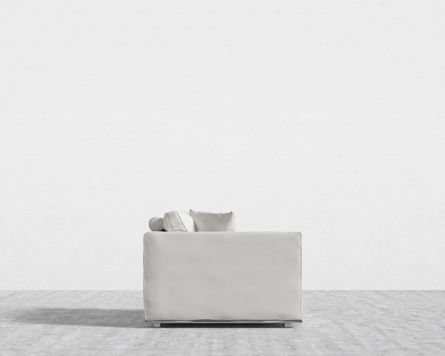 Milo 1-Seater - Left Arm - Microfiber Leather - Trento Eggshell