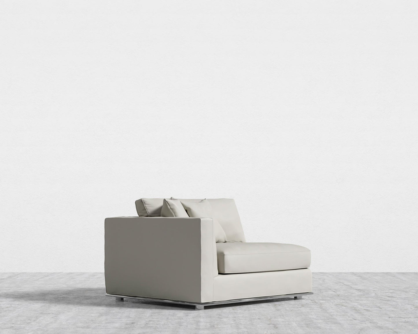 Milo 1-Seater - Left Arm - Microfiber Leather - Trento Taupe