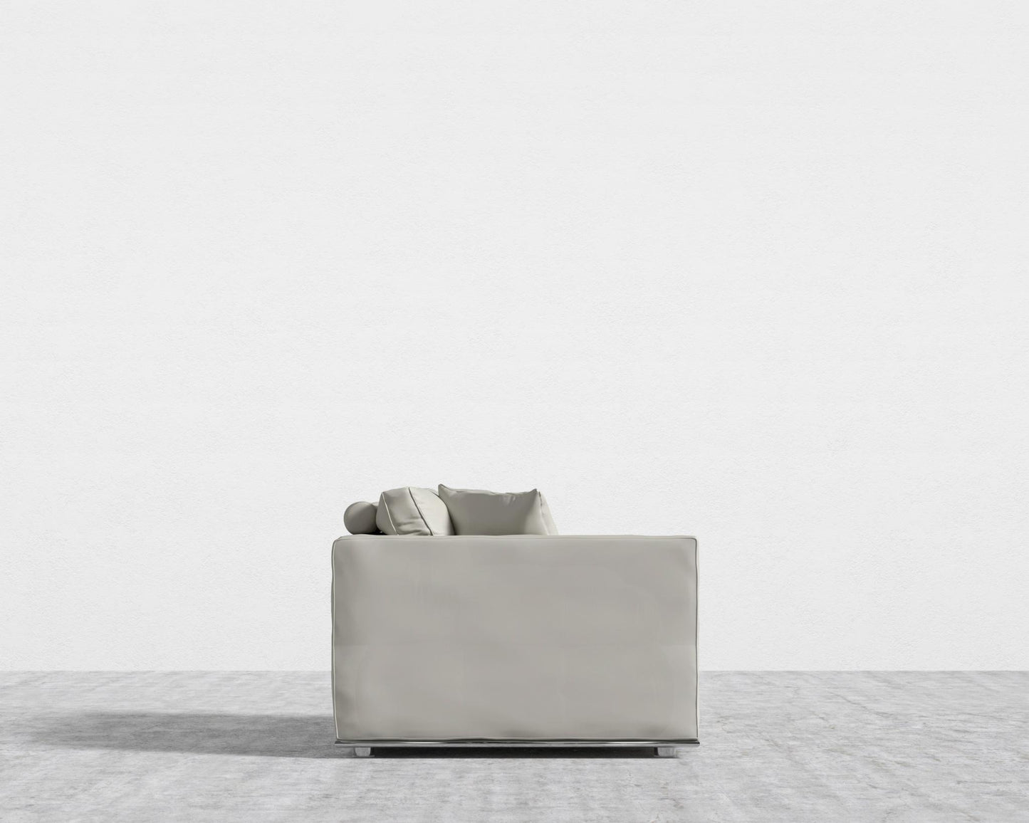 Milo 1-Seater - Left Arm - Microfiber Leather - Trento Taupe