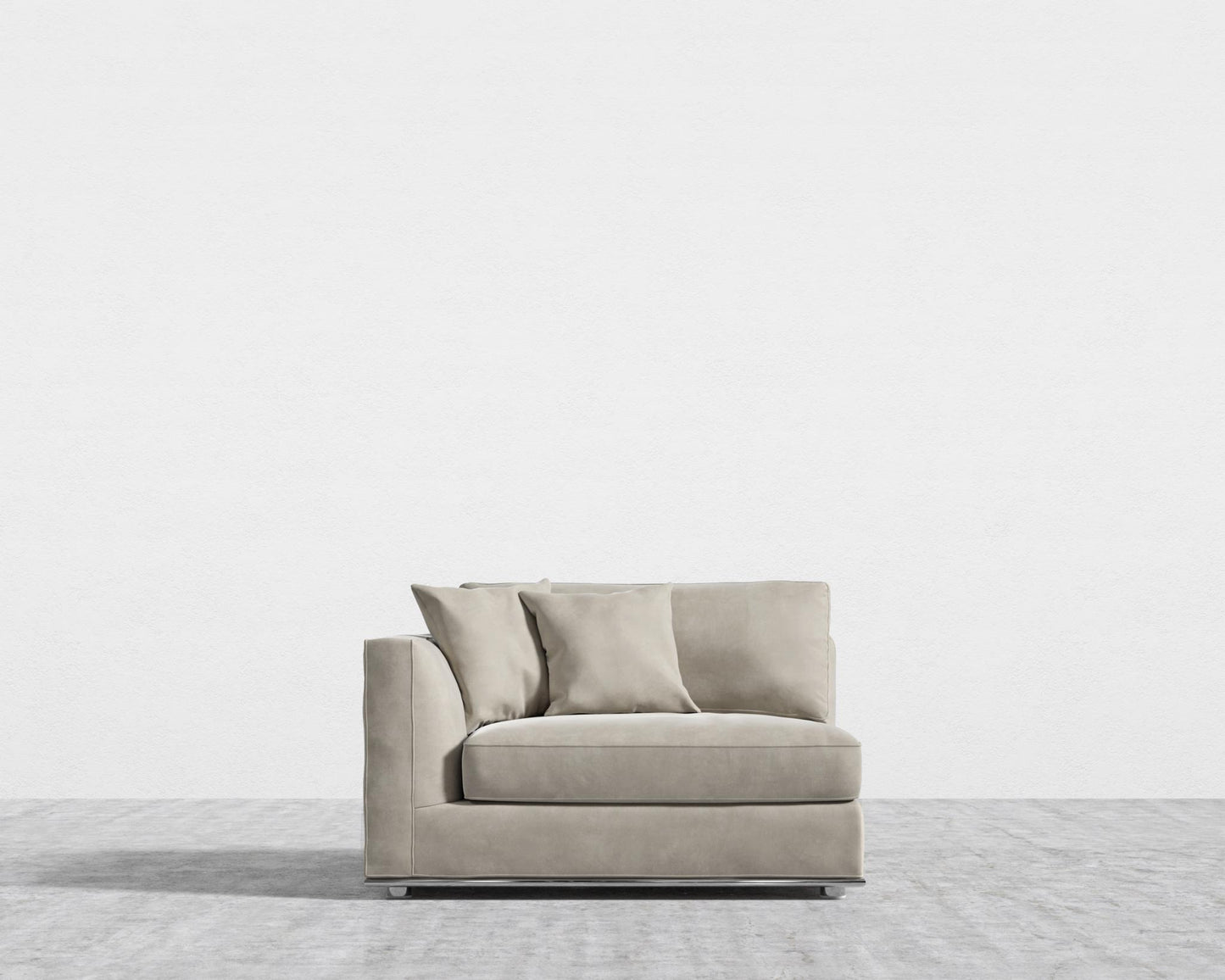 Milo 1-Seater - Left Arm - Venice Vegan Suede - Latte