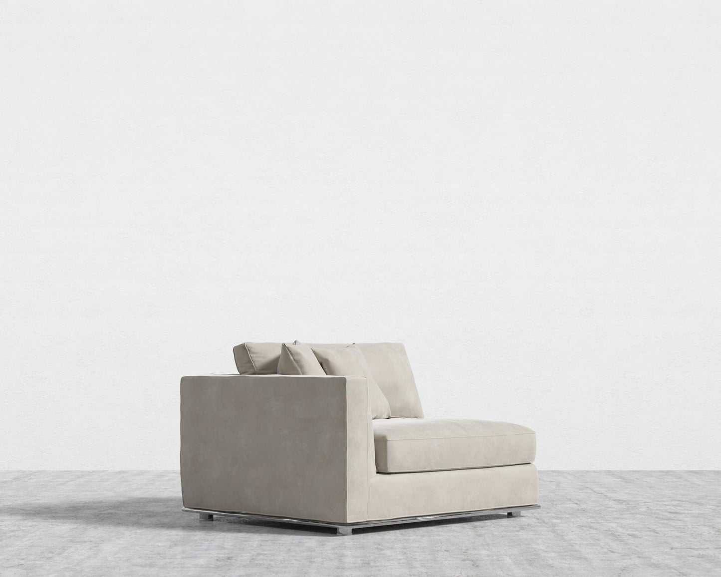 Milo 1-Seater - Left Arm - Venice Vegan Suede - Latte