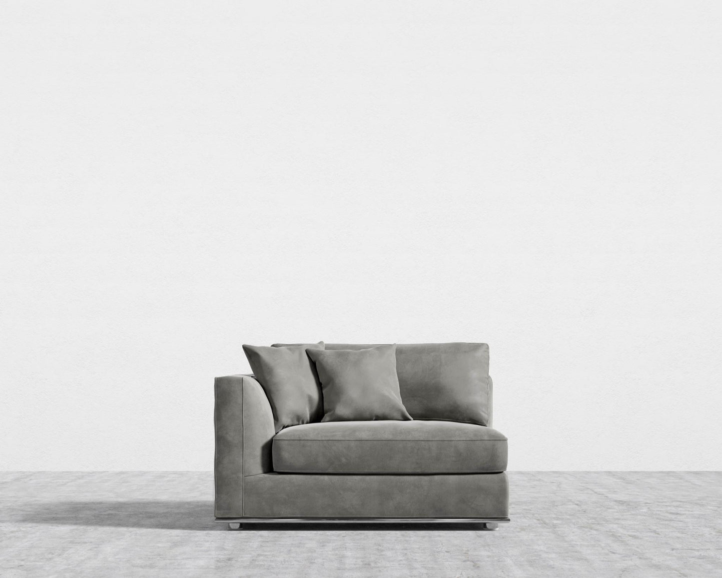 Milo 1-Seater - Left Arm - Venice Vegan Suede - Strato