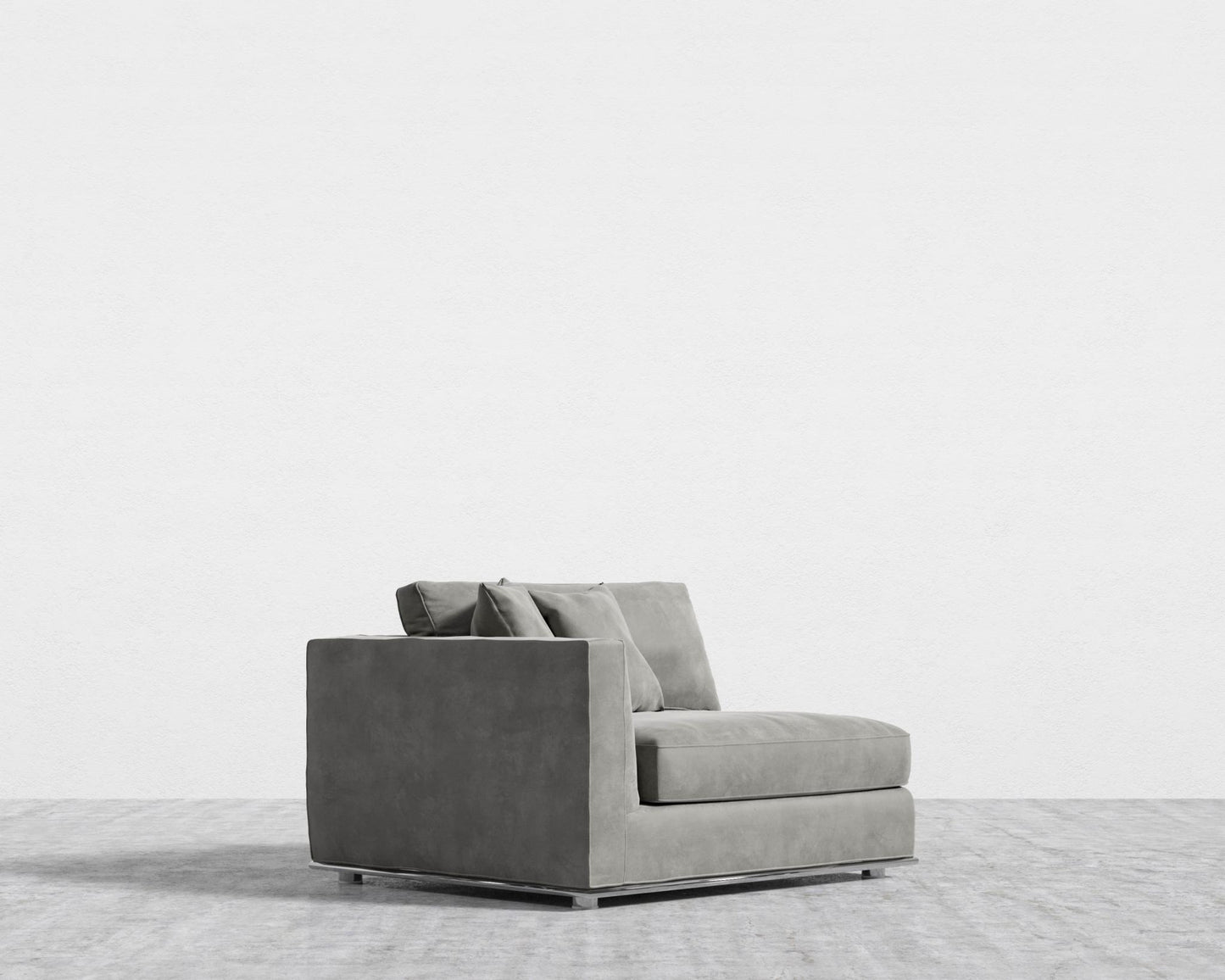 Milo 1-Seater - Left Arm - Venice Vegan Suede - Strato