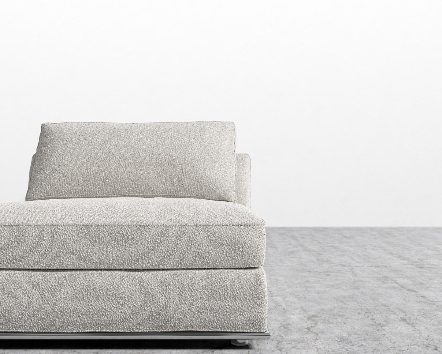 Milo 1-Seater - Armless - Chatou Bouclé - Pearl