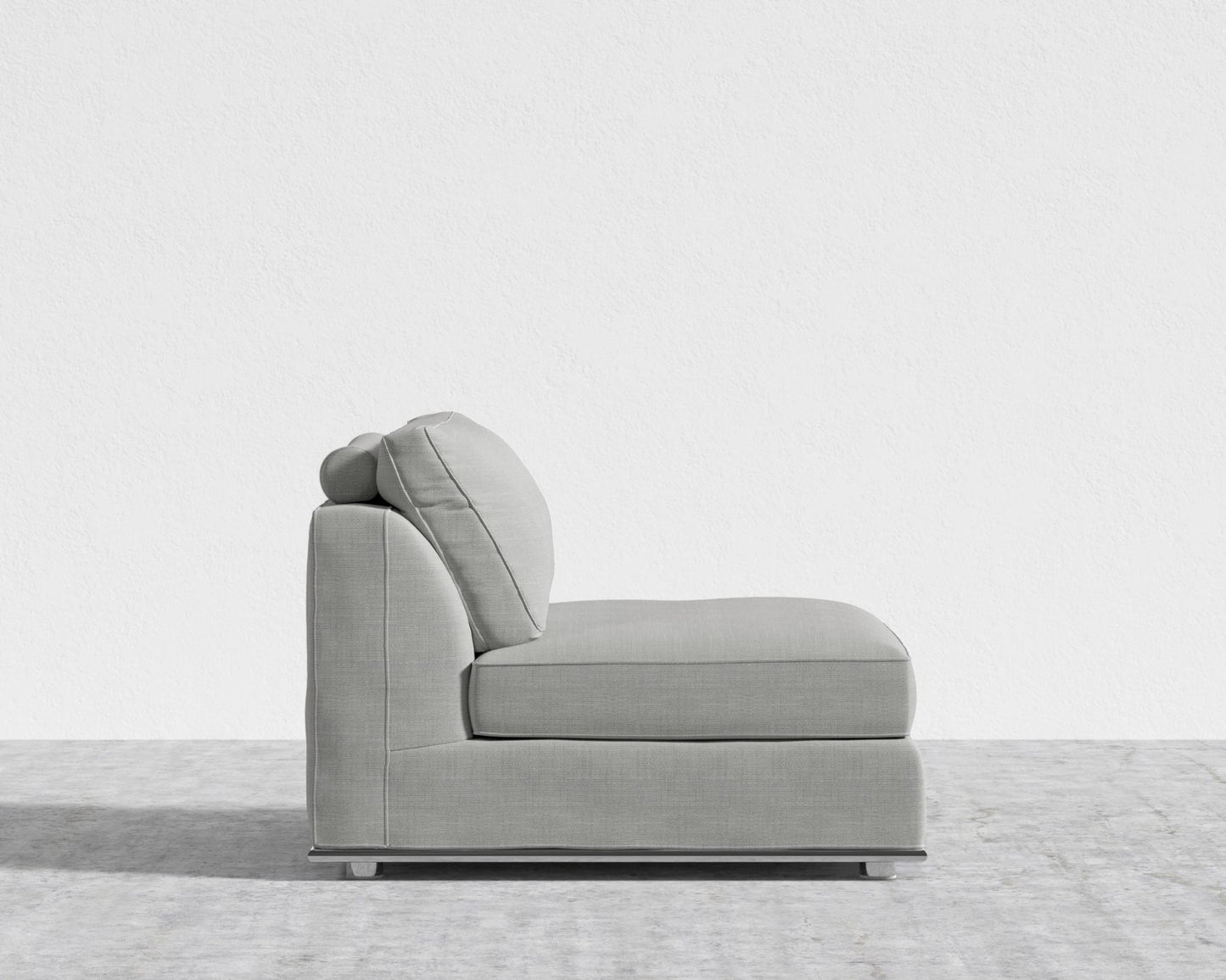 Milo 1-Seater - Armless - Performance Linen - Dove