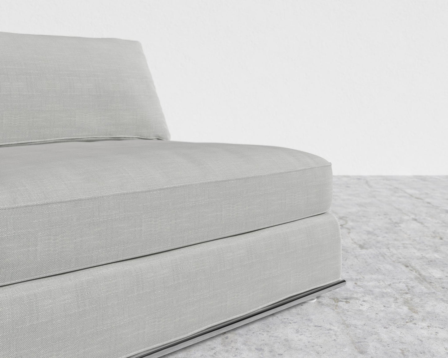 Milo 1-Seater - Armless - Performance Linen - Dove