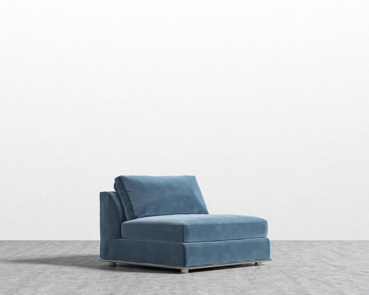 Milo 1-Seater - Armless - Plush Velvet - Solstice