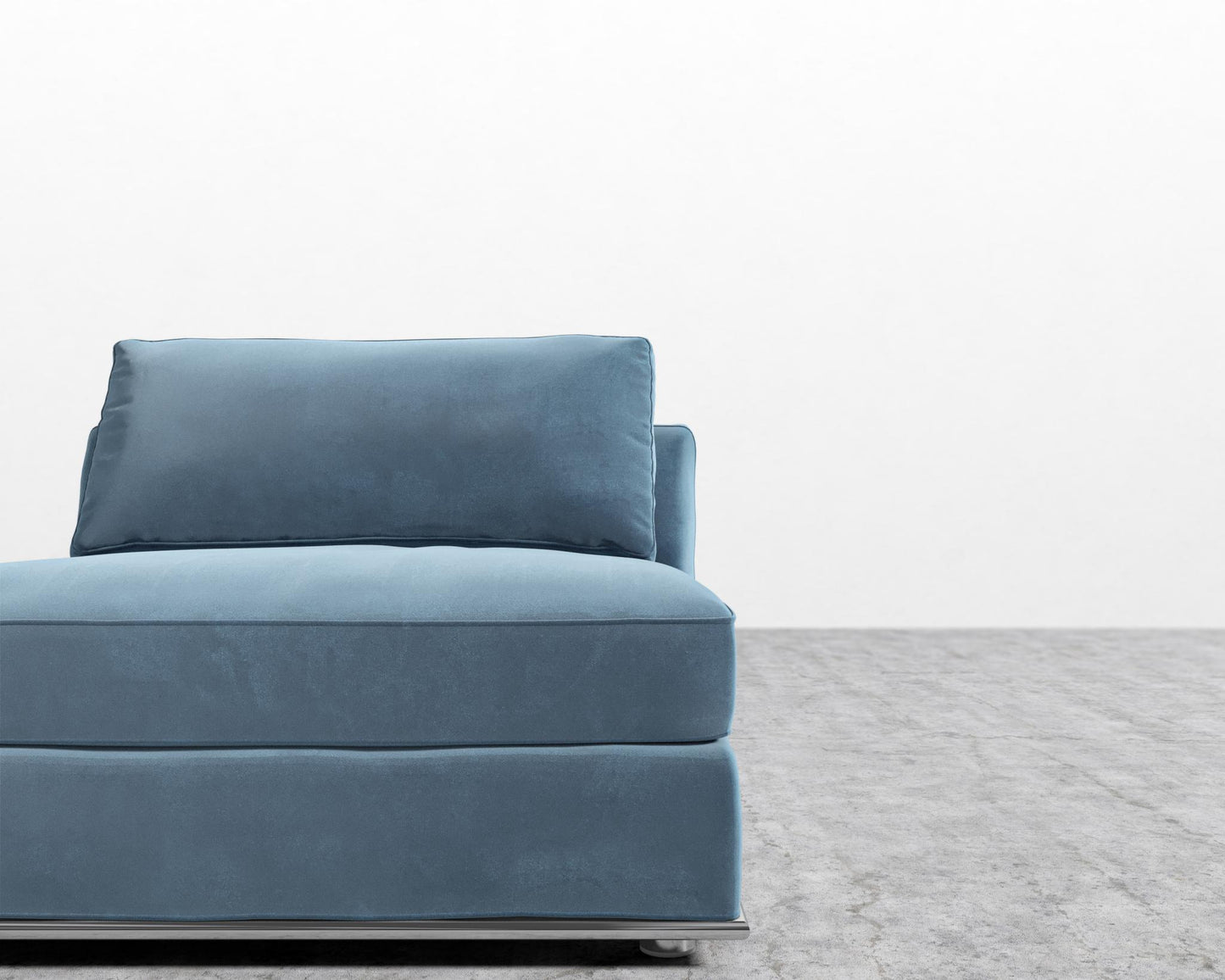 Milo 1-Seater - Armless - Plush Velvet - Solstice