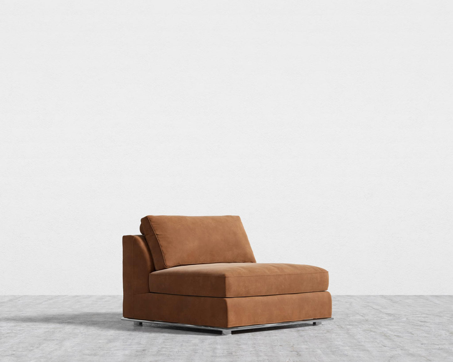 Milo 1-Seater - Armless - Venice Vegan Suede - Cider
