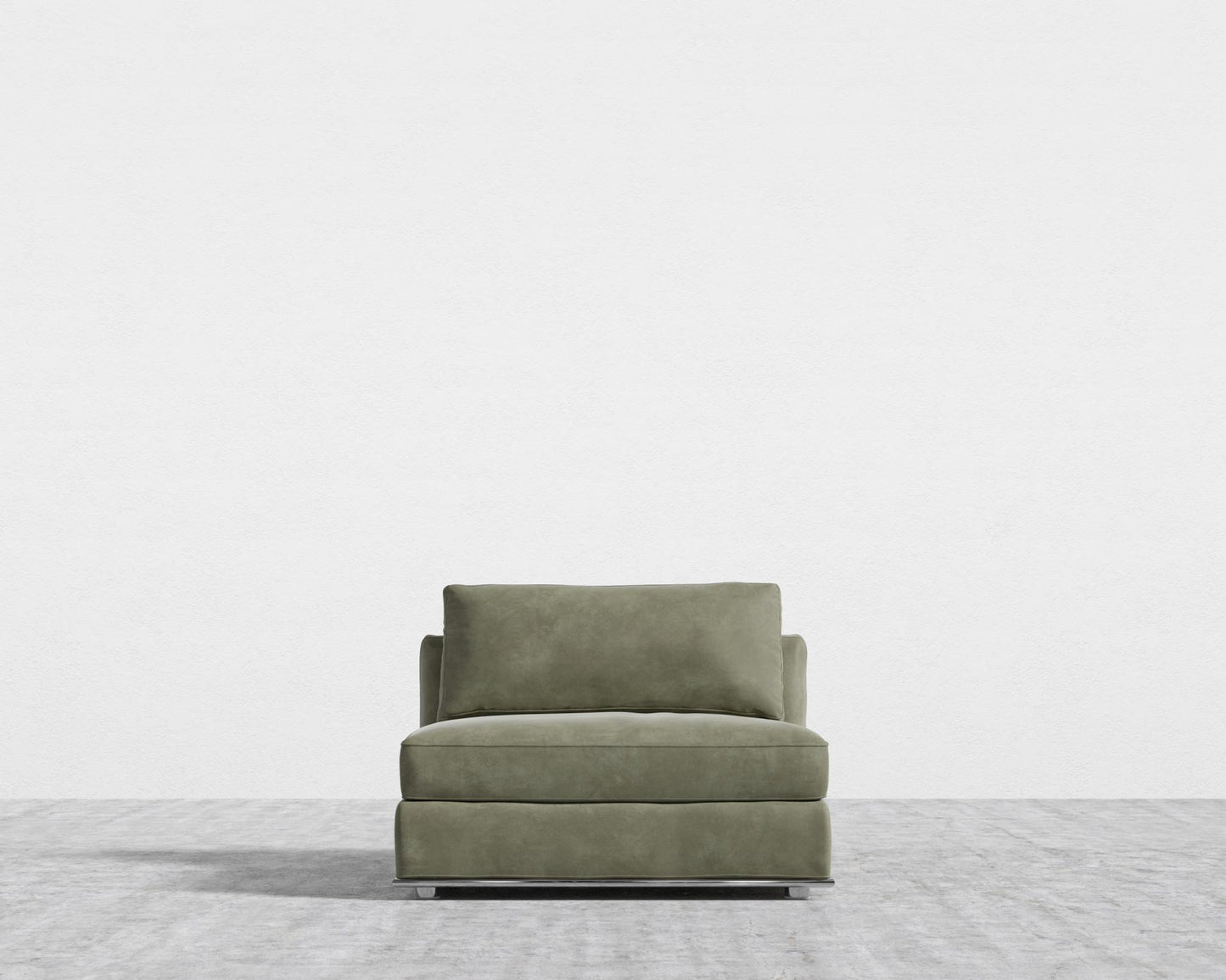 Milo 1-Seater - Armless - Venice Vegan Suede - Sage