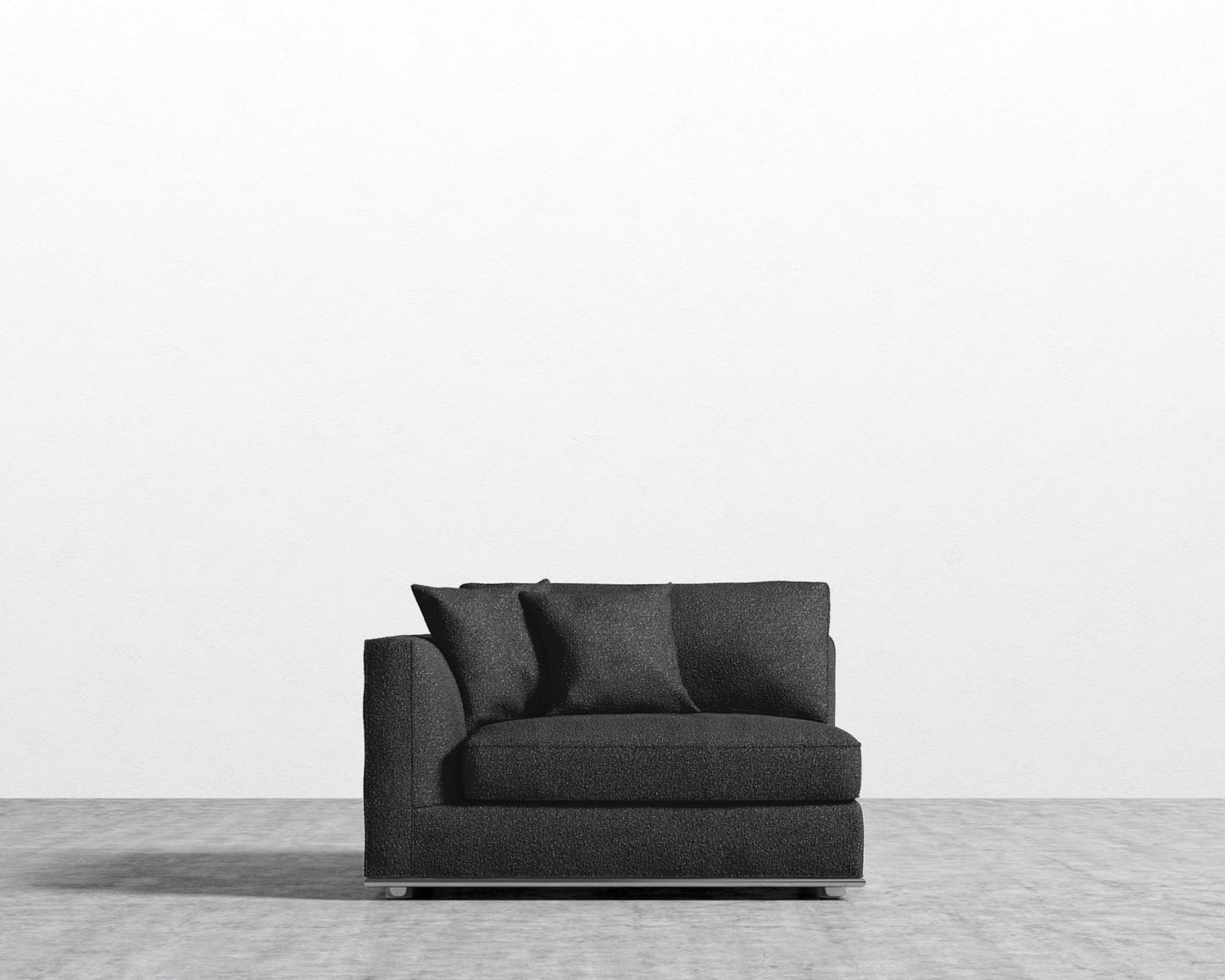 Milo 1-Seater - Left Arm - Chatou Bouclé - Caviar