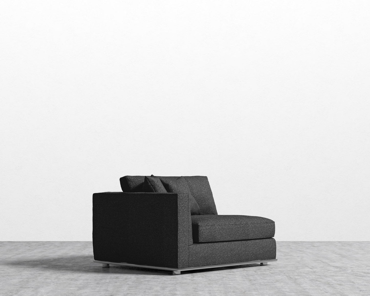 Milo 1-Seater - Left Arm - Chatou Bouclé - Caviar