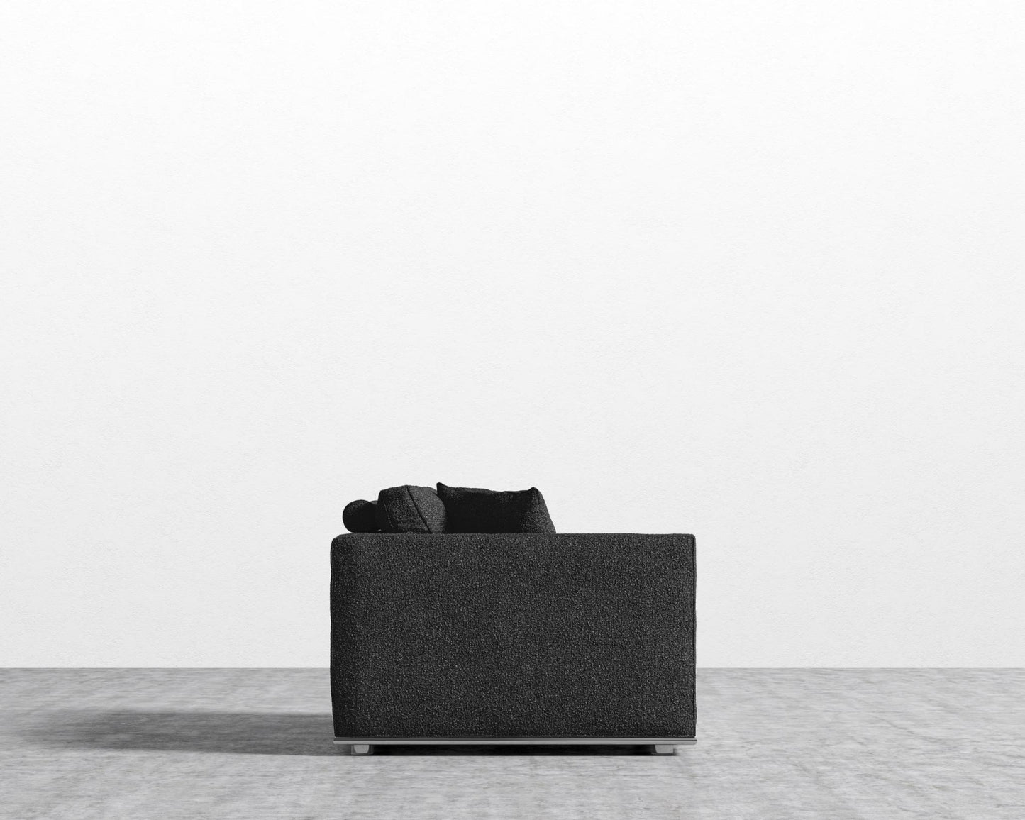 Milo 1-Seater - Left Arm - Chatou Bouclé - Caviar