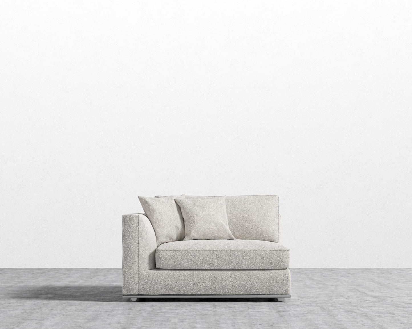 Milo 1-Seater - Left Arm - Chatou Bouclé - Pearl