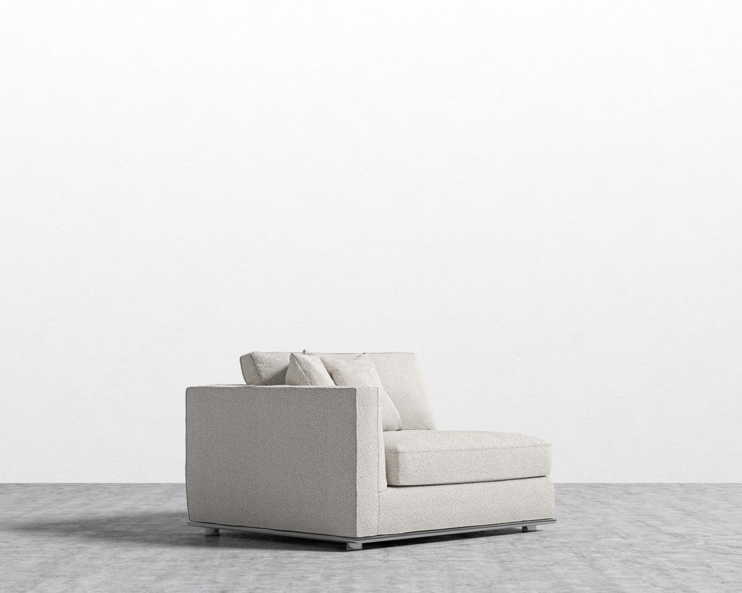 Milo 1-Seater - Left Arm - Chatou Bouclé - Pearl