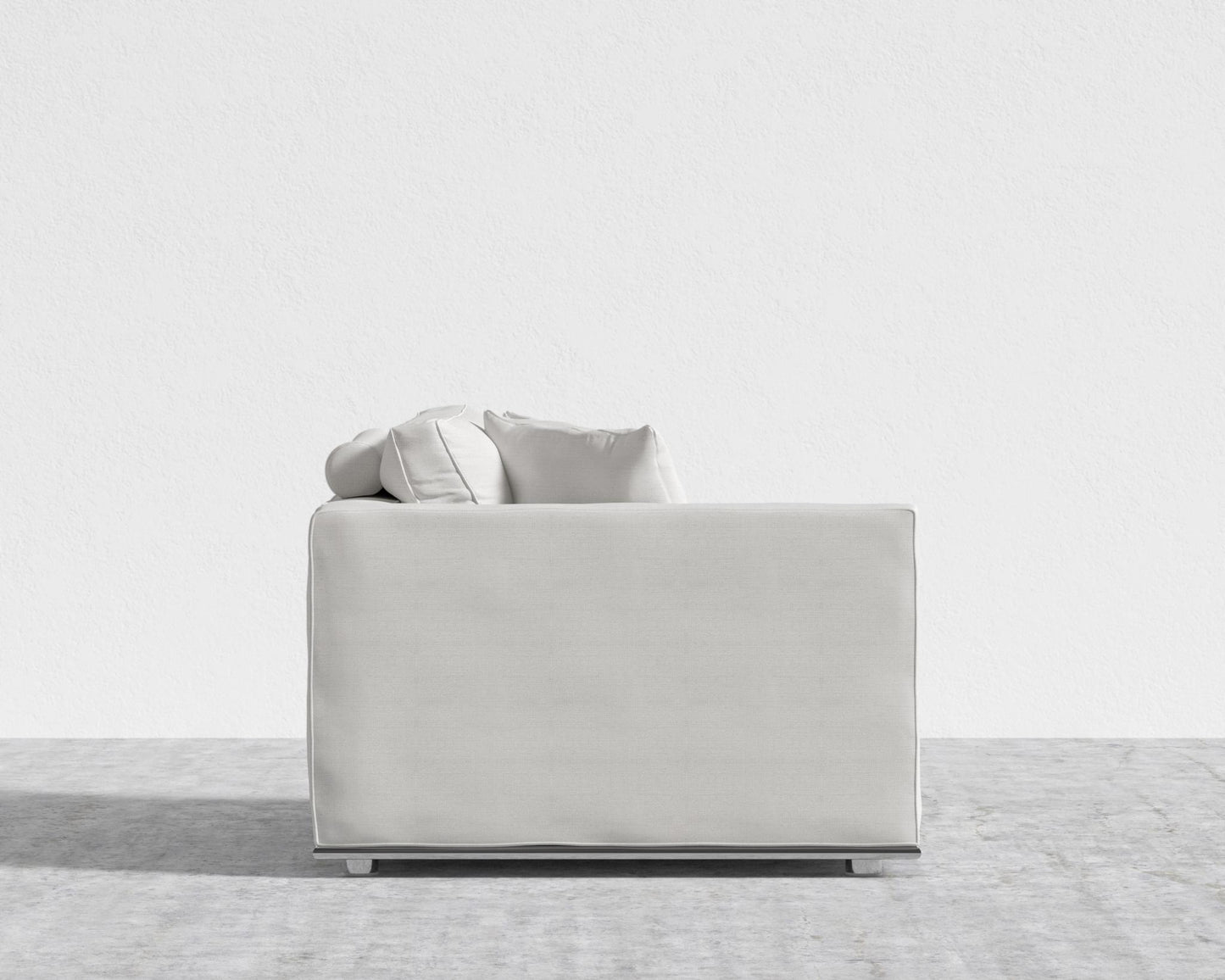 Milo 1-Seater - Left Arm - Performance Linen - Swan