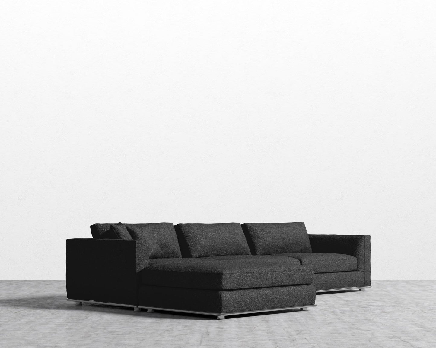 Milo Modular Sectional - Chatou Bouclé - Caviar