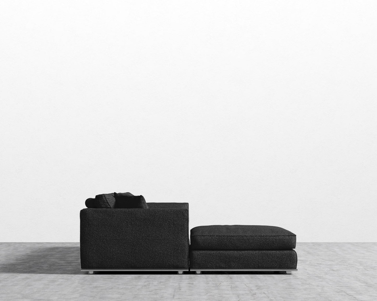 Milo Modular Sectional - Chatou Bouclé - Caviar