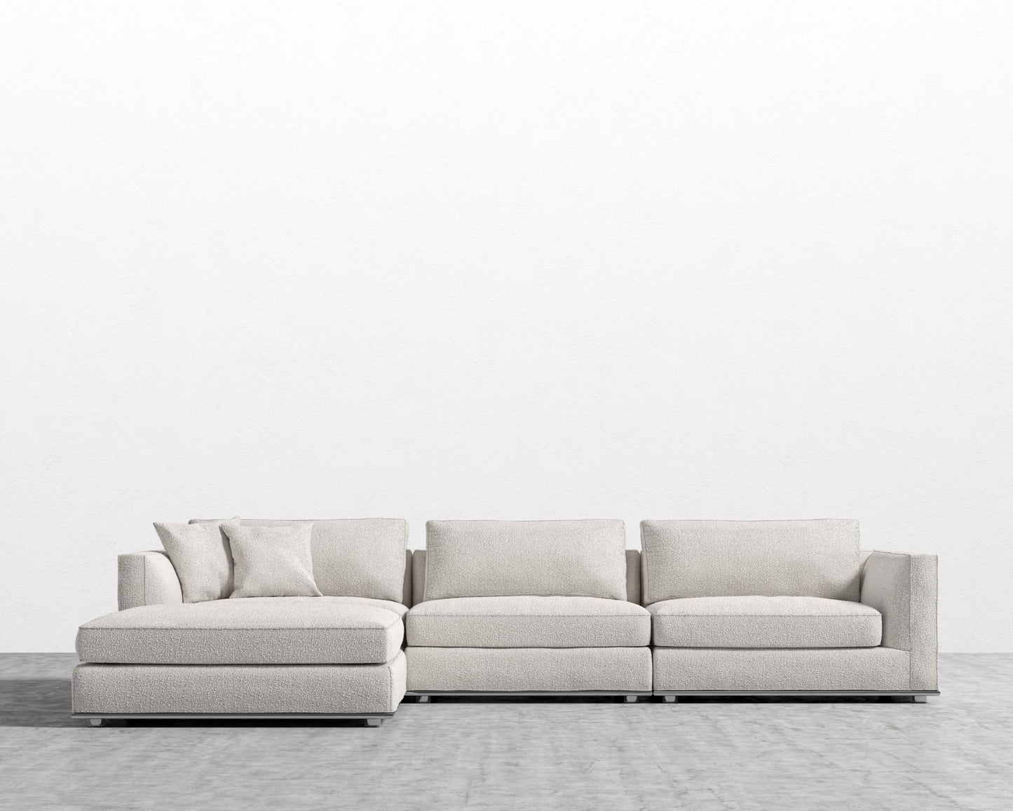 Milo Modular Sectional - Chatou Bouclé - Pearl