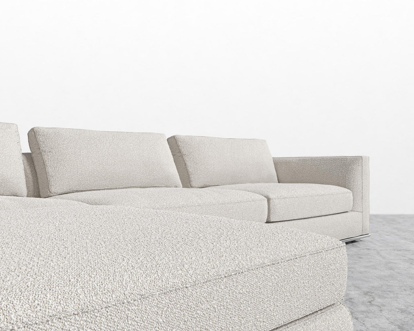 Milo Modular Sectional - Chatou Bouclé - Pearl