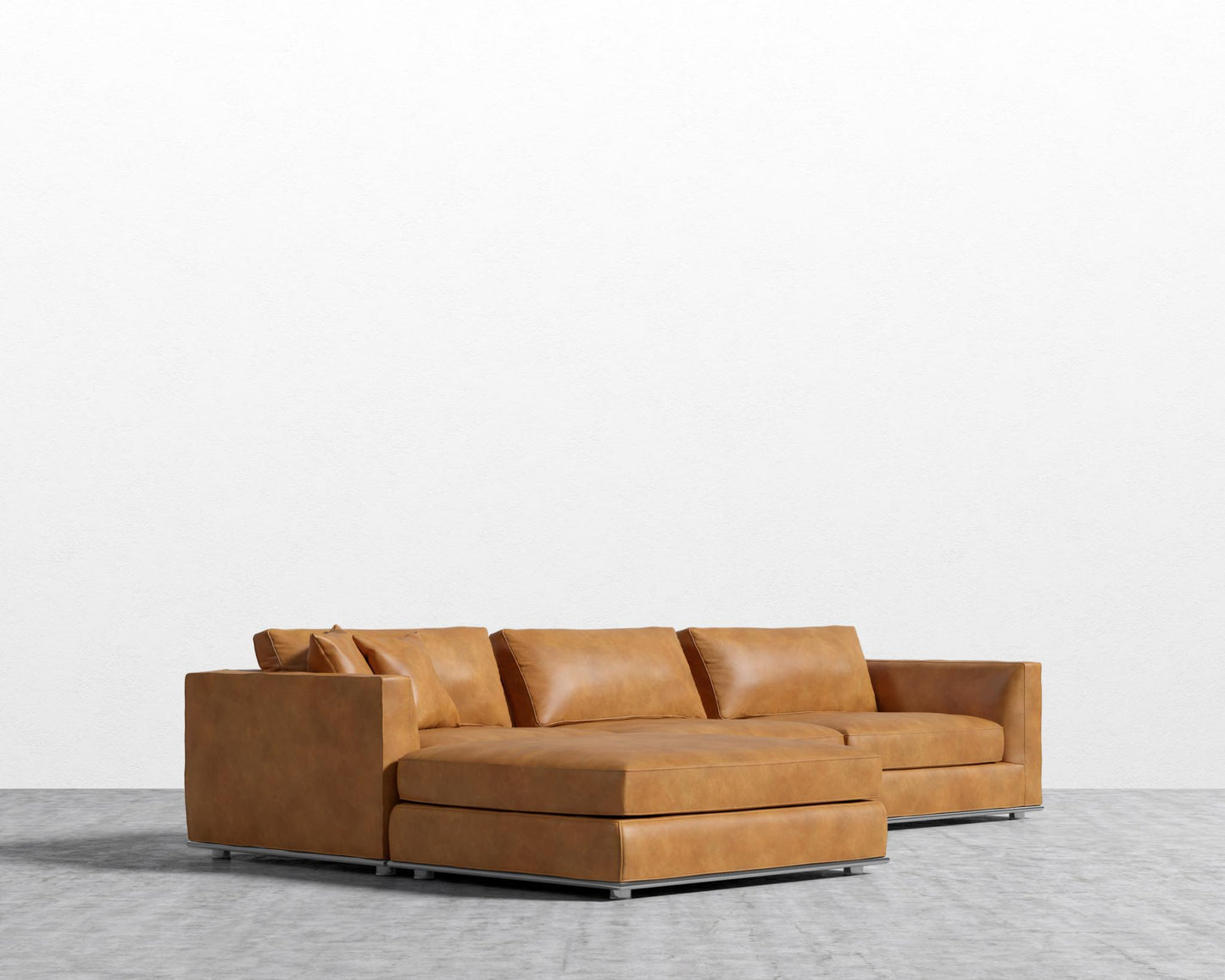 Milo Modular Sectional - Microfiber Leather - Trento Morocco