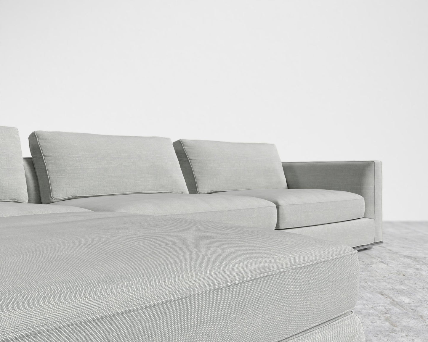 Milo Modular Sectional - Performance Linen - Dove