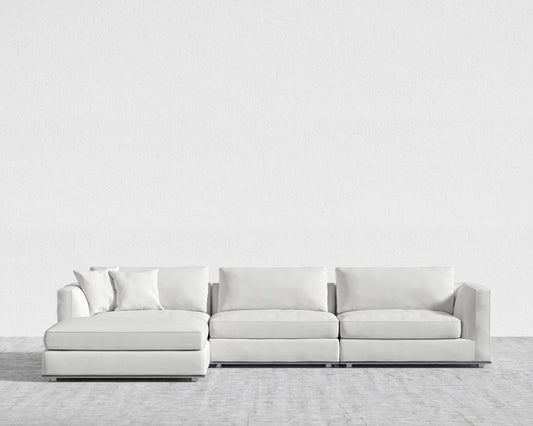 Milo Sofa - Performance Linen - Swan