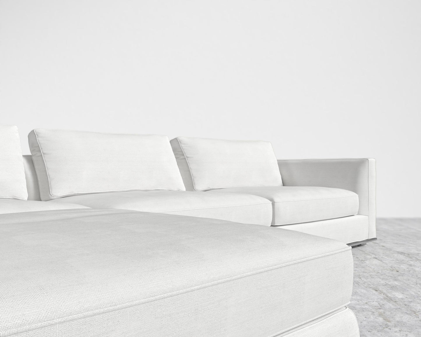 Milo Modular Sectional - Performance Linen - Swan