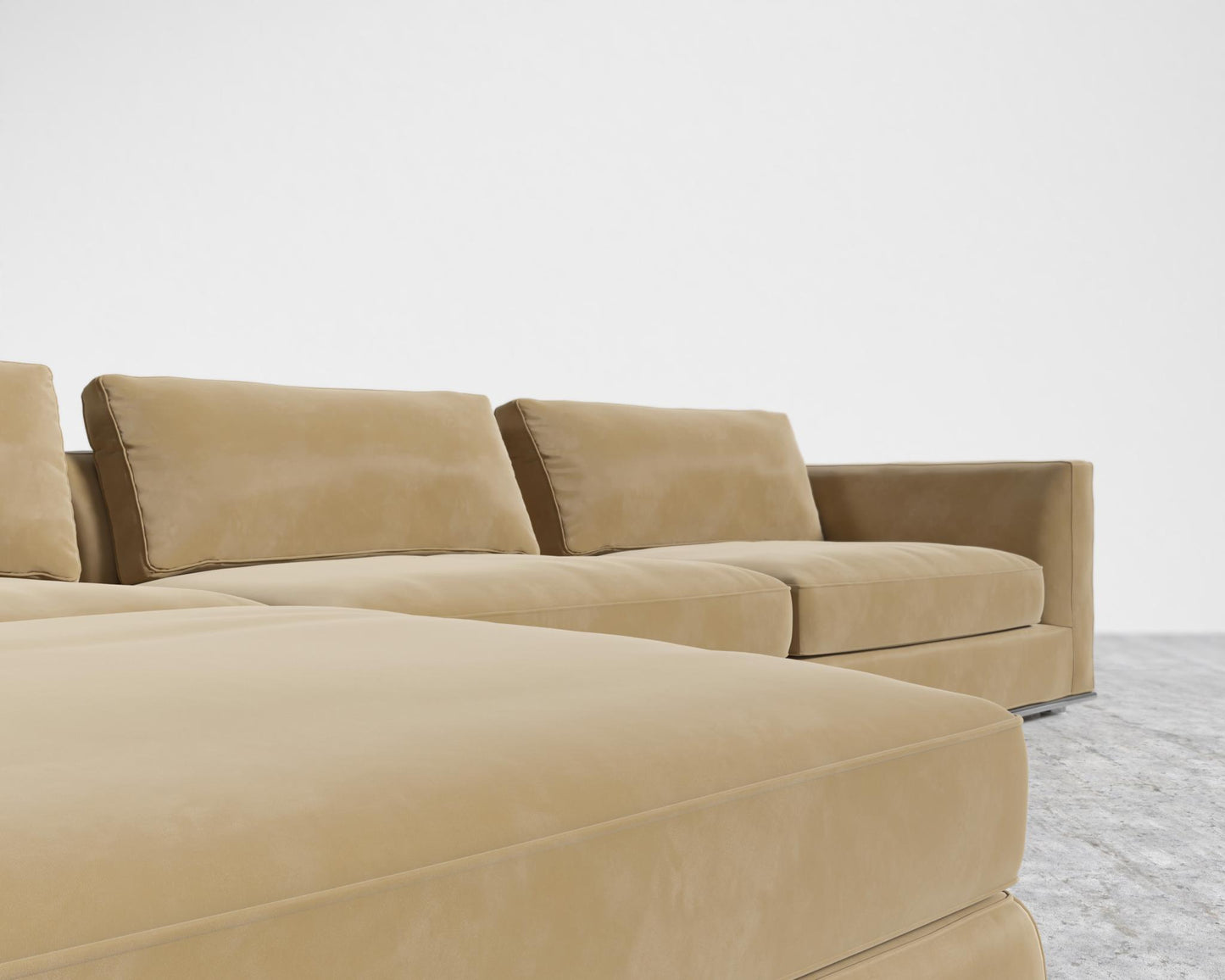 Milo Modular Sectional - Plush Velvet - Dune