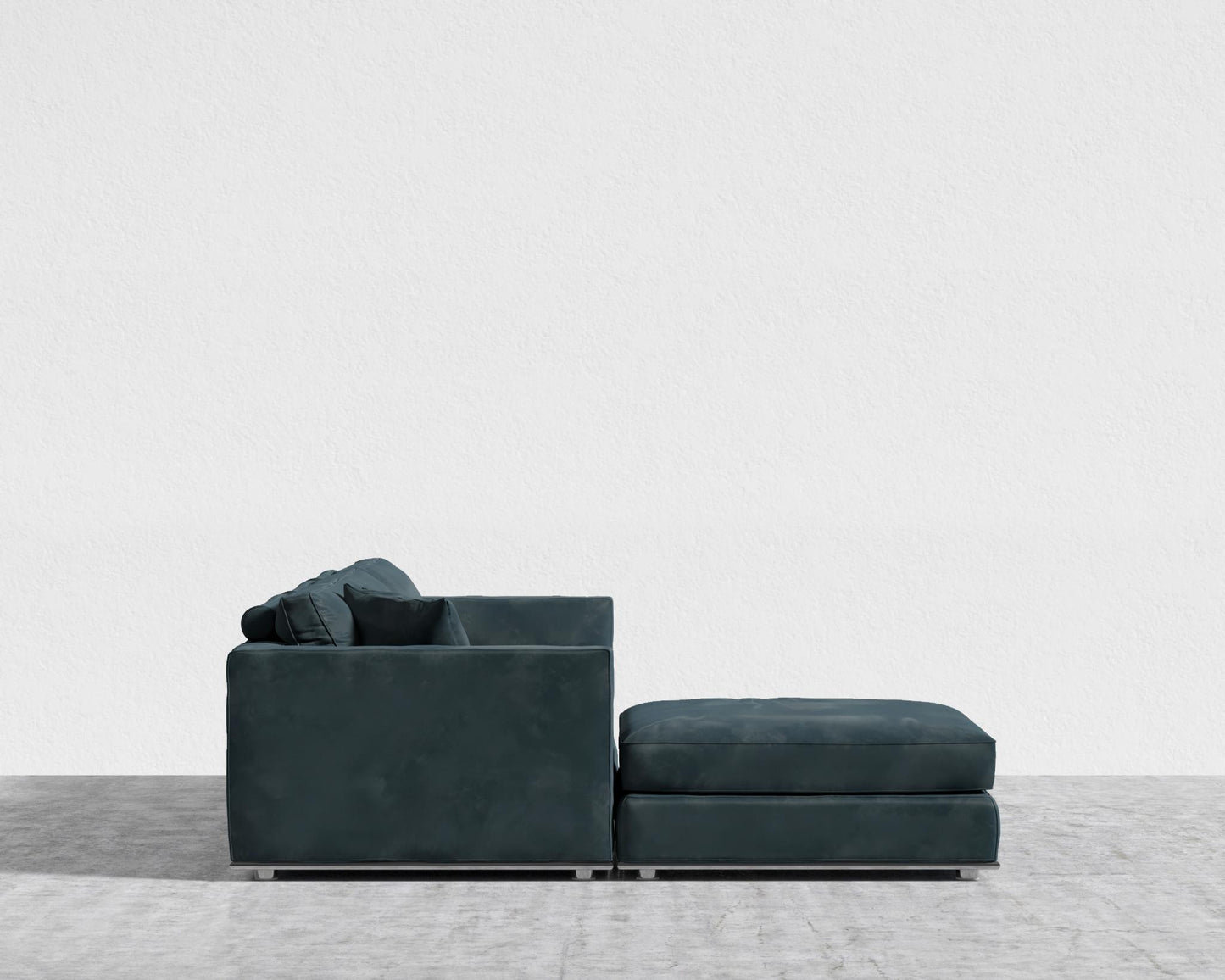 Milo Modular Sectional - Plush Velvet - Prussian