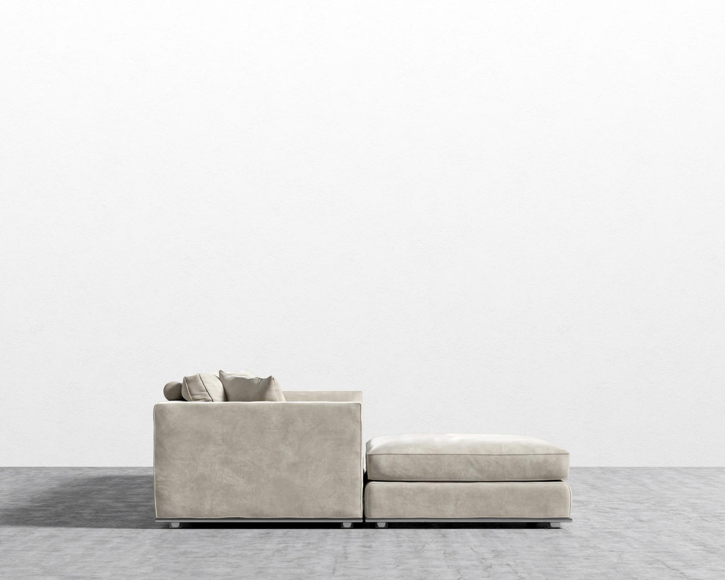 Milo Modular Sectional - Venice Vegan Suede - Latte