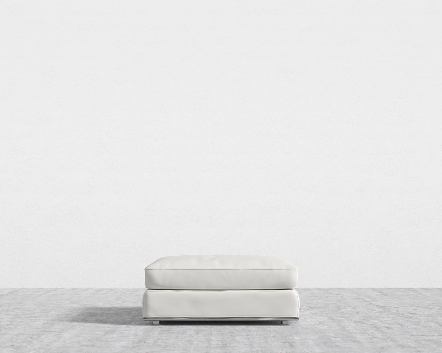 Milo 1-Seater - Ottoman - Microfiber Leather - Trento Eggshell