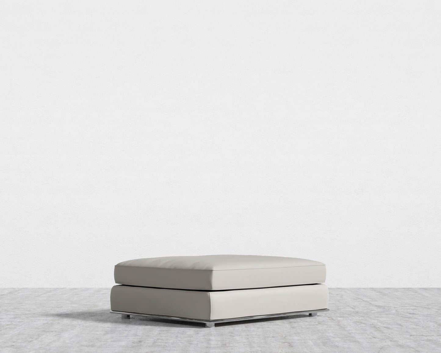 Milo 1-Seater - Ottoman - Microfiber Leather - Trento Taupe