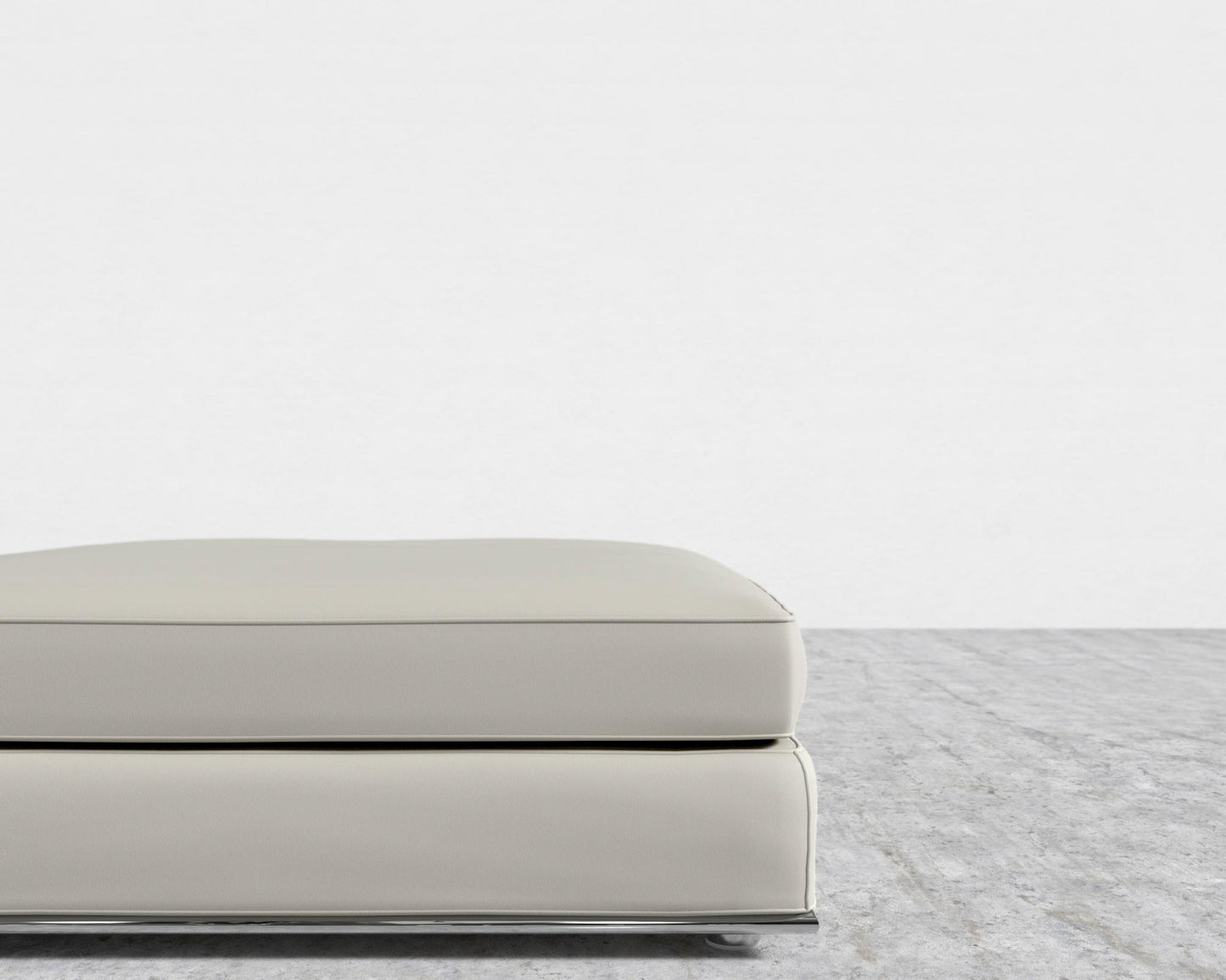 Milo 1-Seater - Ottoman - Microfiber Leather - Trento Taupe